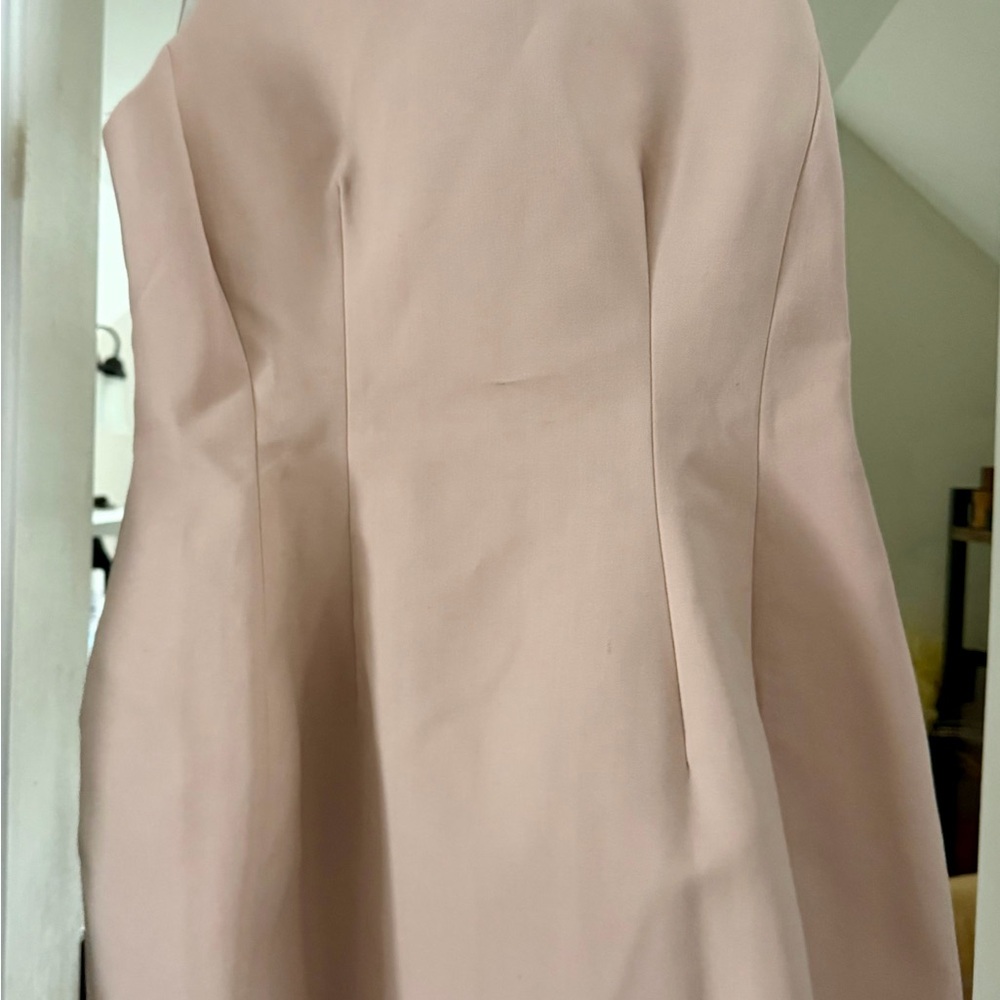 BNWT ZARA Powder Pastel Pink Rose Sleeveless Dress Medium